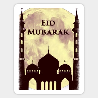 Eid Mubarak Mosque w2t Sticker